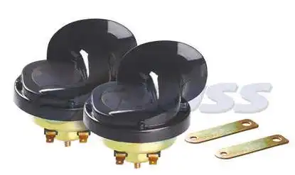 BUZINA CORNETA (DUPLA) UNIVERSAL S/RELE C/2 POLOS