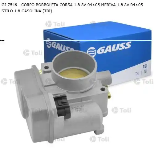 CORPO BORBOLETA CORSA 1.8 8V 2004 A 2005 GASOLINA