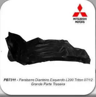 PROTETOR PARALAMA DIANT MITSUBISHI L-200 2007 A 2012 ESQ