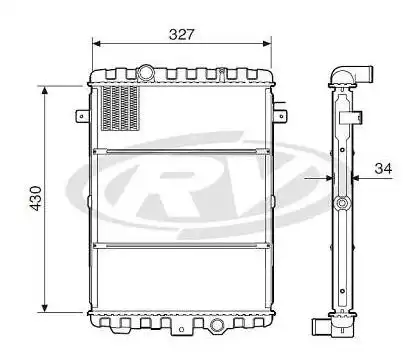 RADIADOR GOL 87/ 1.6 1.8 C/AR