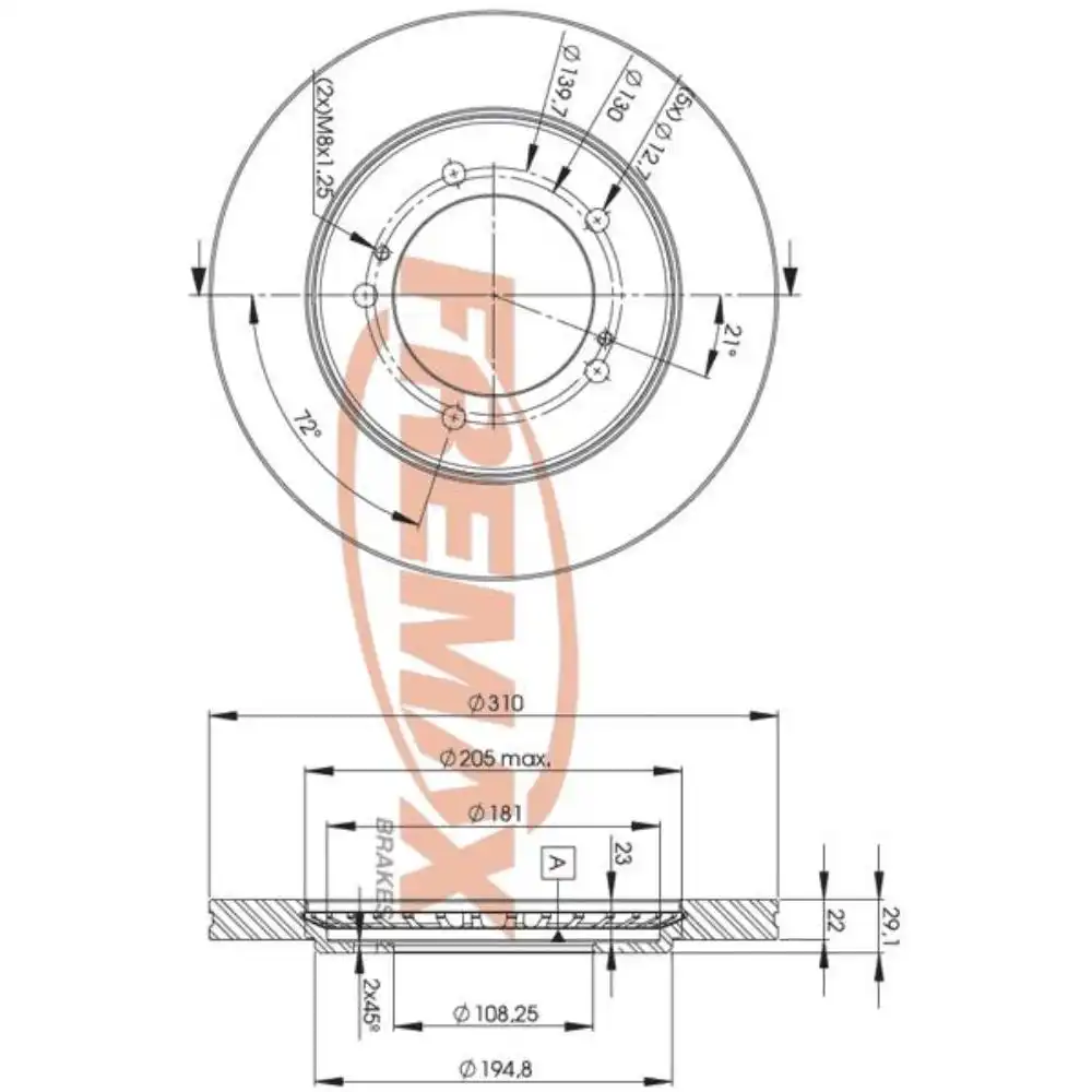 DISCO FREIO DIANTEIRO TRACKER 2.0 2001 A 2008