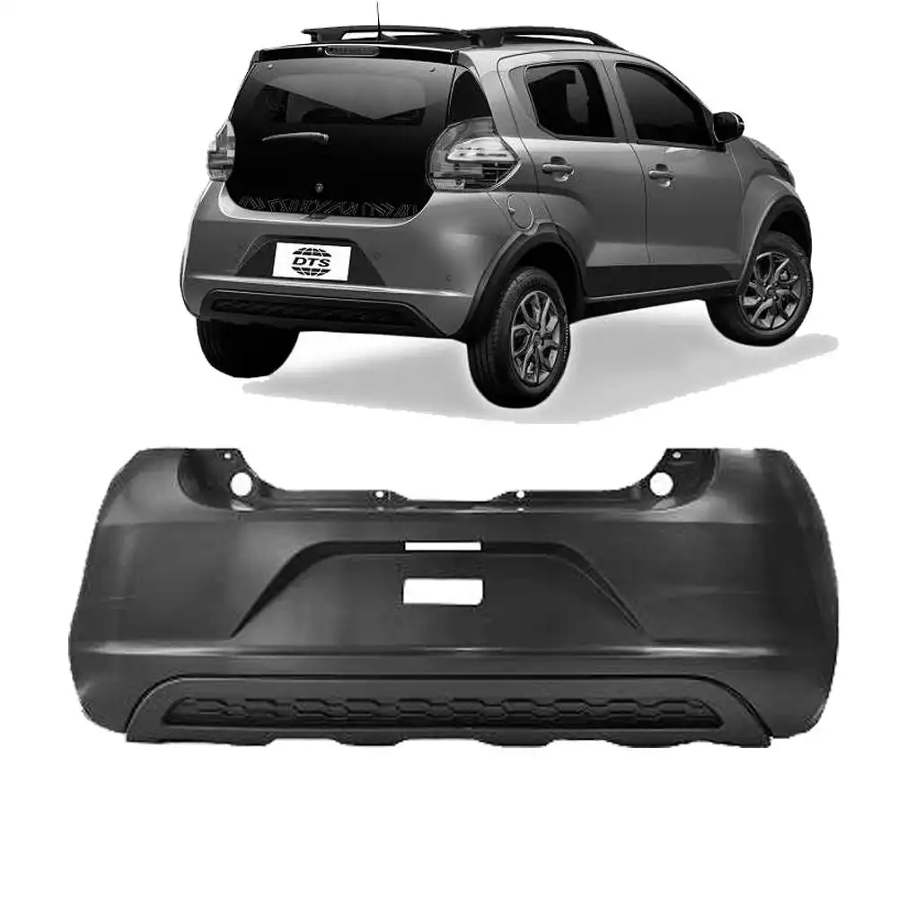PARACHOQUE TRASEIRO FIAT MOBI 2017 EM DIANTE PRETO LISO
