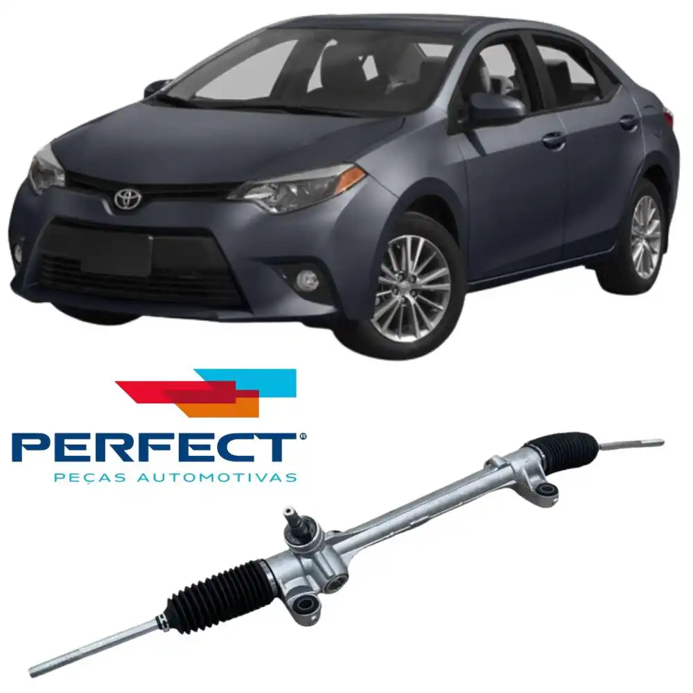 CAIXA DIRECAO TOYOTA COROLLA 2015 A 2019 ELETRICA COM BARRA