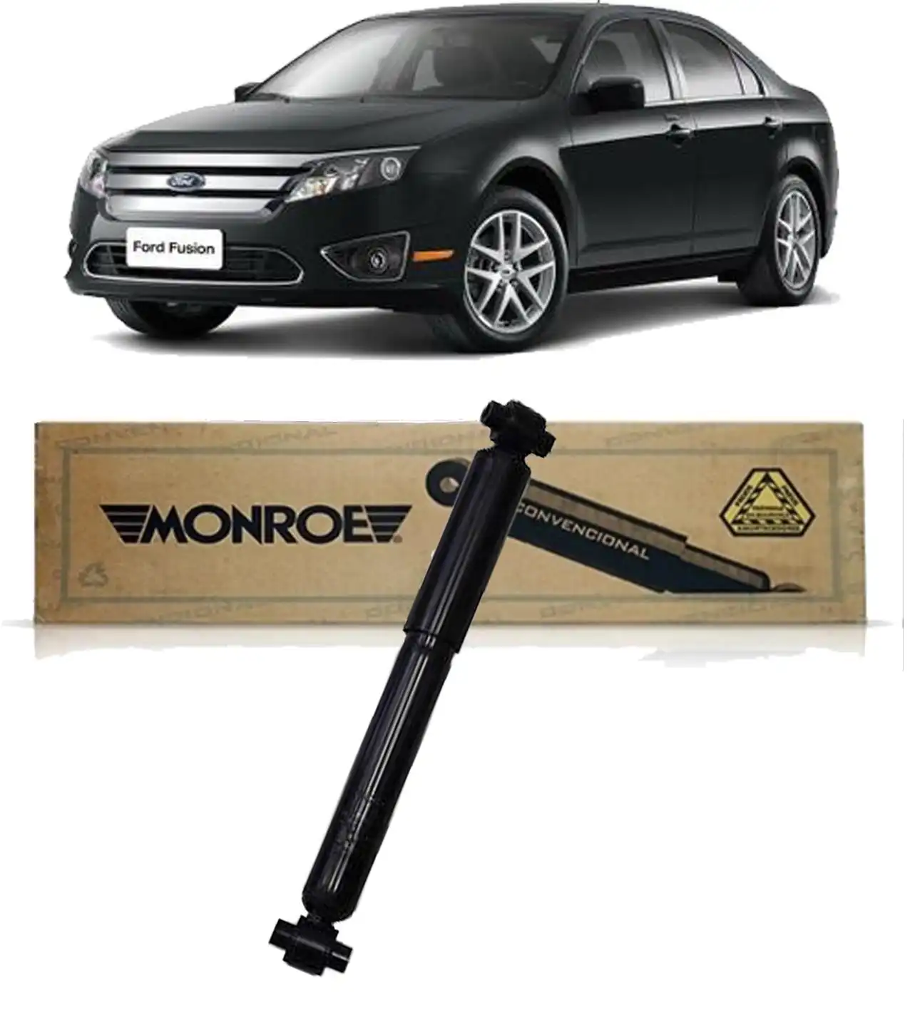 AMORTECEDOR TRASEIRO FUSION 2006 A 2012