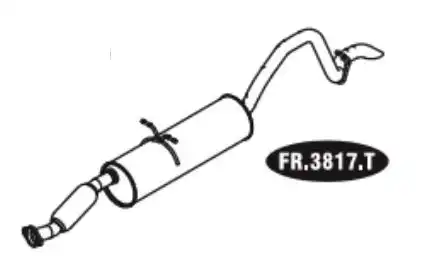 SILENC TRAS RANGER CAB.SIMPLES 2.3 2001/ 4X2 4X4 GASOLINA