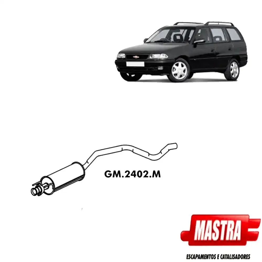 SILENCIOSO INTERMEDIARIO ASTRA WAGON 2.0 1995 A 1997