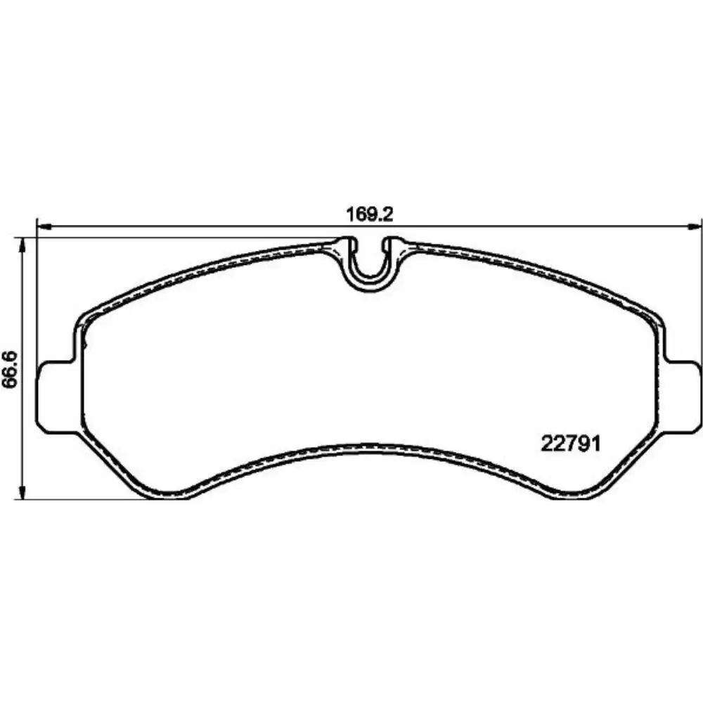 PASTILHA FREIO TRASEIRA MERCEDES SPRINTER  517 VAN E.L.T.A.