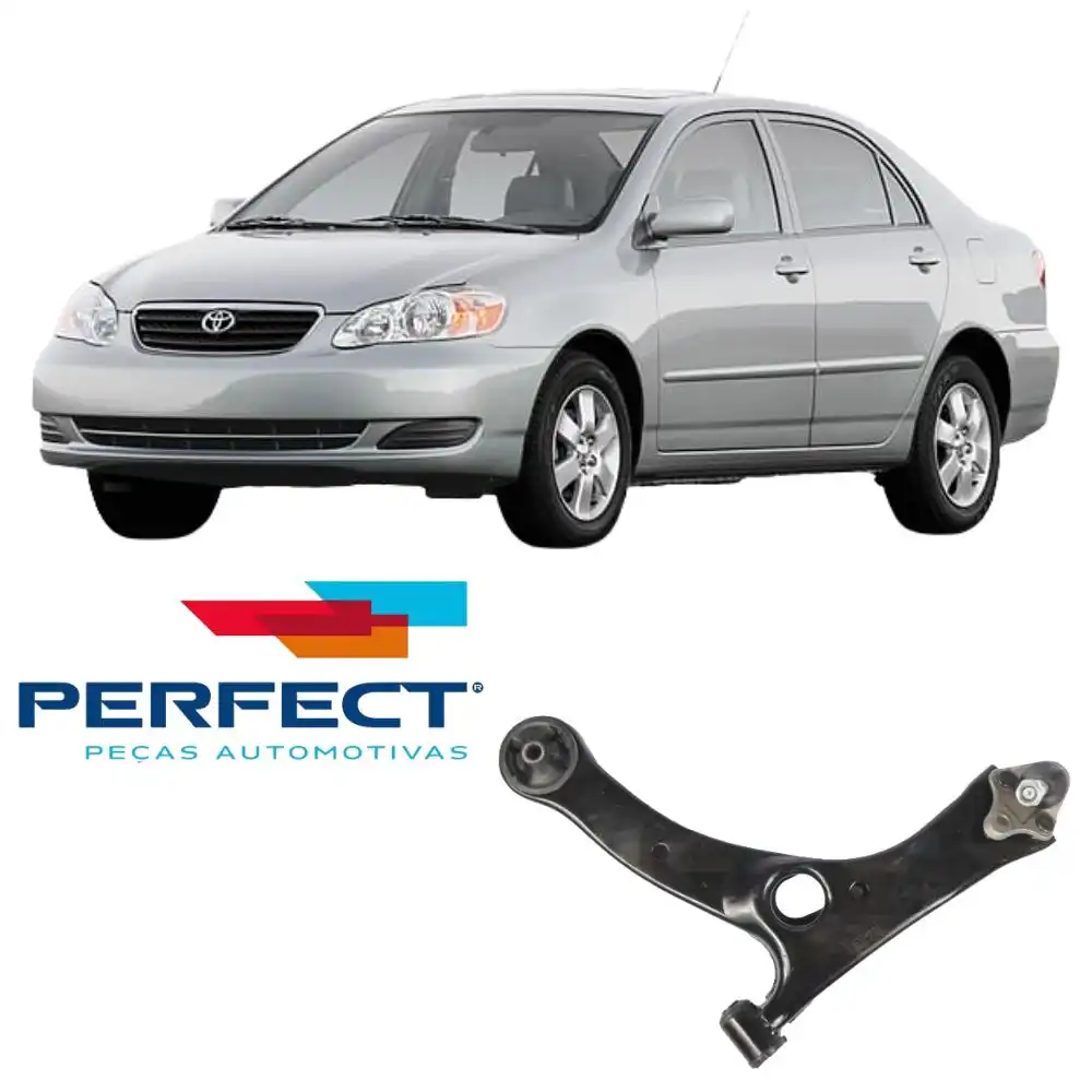 BANDEJA DIANTEIRA COROLLA 2002 A 2008 ESQUERDA COM PIVO