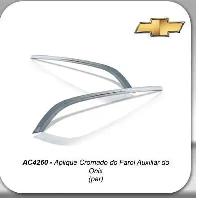 FRISO GRADE CENTRAL INFERIOR ONIX PRISMA 2013/ CROMADO