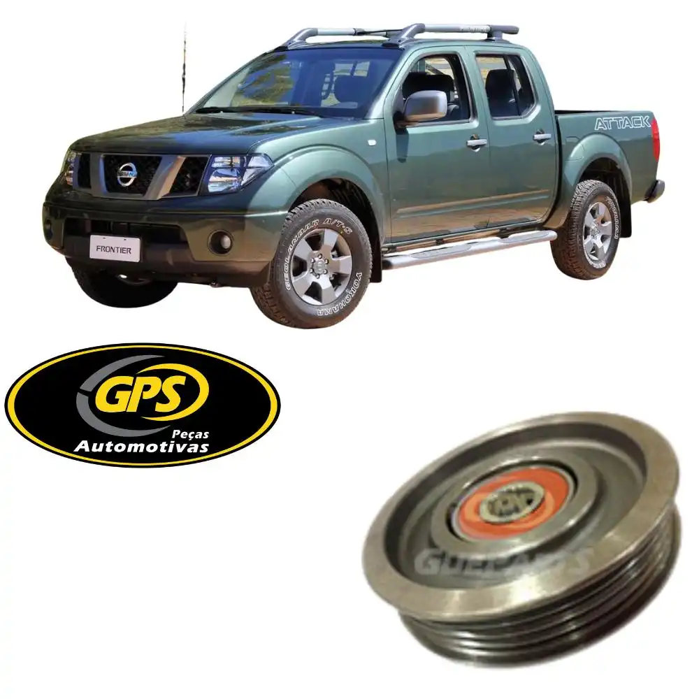 POLIA CORREIA ALTERNADOR FRONTIER 2.5 16V DIESEL 2010 ACIMA