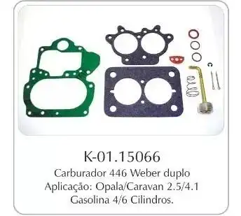 JUNTA CARBURADOR OPALA 4/6 CIL.446 (DFV) DUPLO WEBER