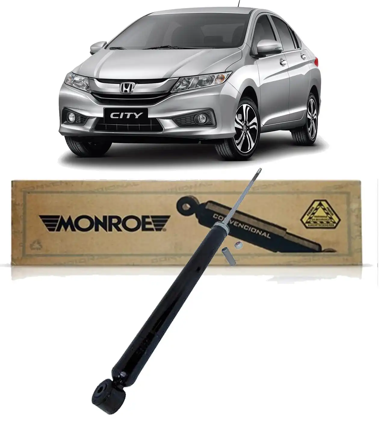 AMORTECEDOR TRASEIRO HONDA CITY 2015/