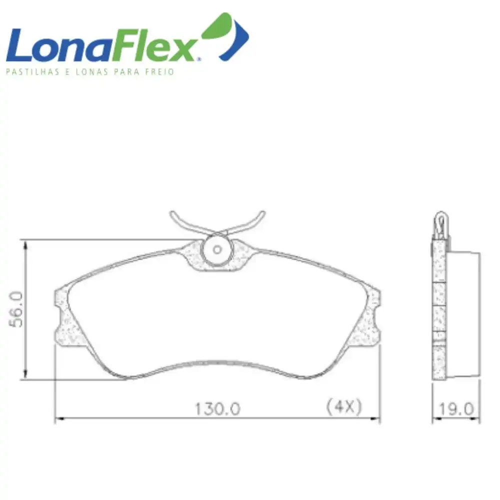 PASTILHA FREIO DIANTEIRA CITROEN XSARA 1.6 1.8 2.0 16V 2000/