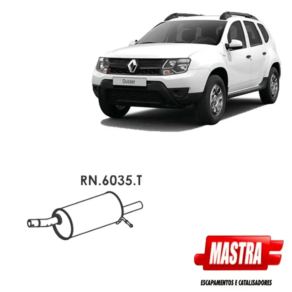 SILENCIOSO TRASEIRO RENAULT DUSTER 1.6 16V 2012 A 2020