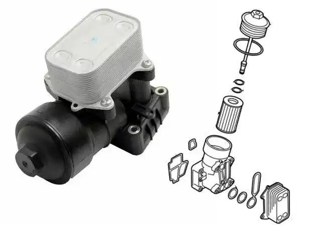 RADIADOR OLEO AMAROK 2.0 16V 2010 A 2022 COM SUPORTE C/ FILT