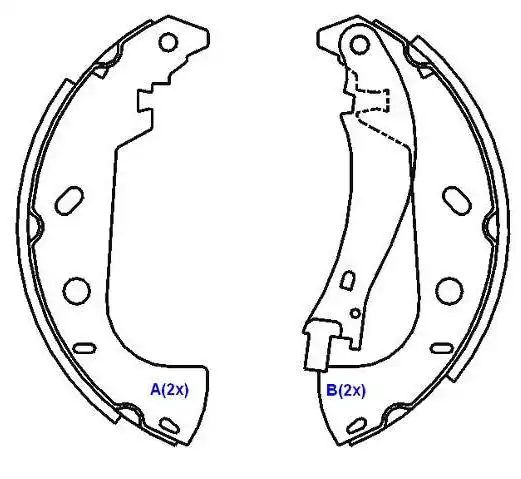 SAPATAS FREIO FIAT PALIO WEEKEND STRADA MAREA