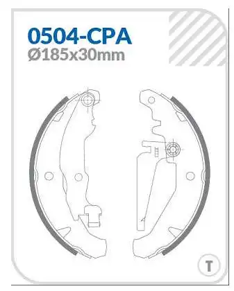 SAPATAS FREIO TRASEIRA PALIO 1.0 12/ UNO 1.0 1.4 EVO 10/