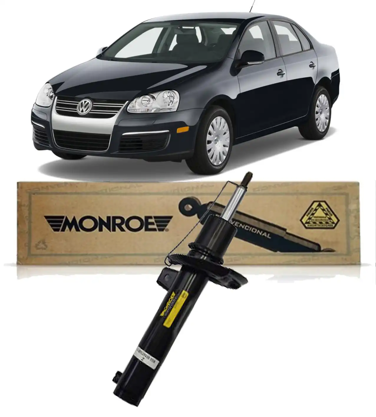 AMORTECEDOR DIANTEIRO JETTA 2007/ MANGA EIXO 55MM