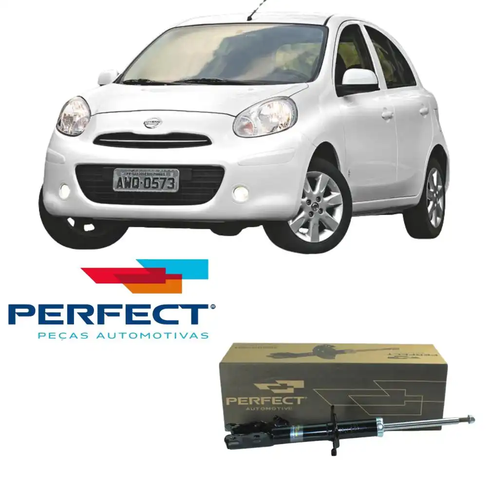 AMORTECEDOR DIANTEIRO NISSAN MARCH 2011 A 2016 ESQUERDO