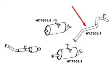 TUBO TERMINAL HYUNDAI HR 100 2.5 DIESEL 2007 A 2011