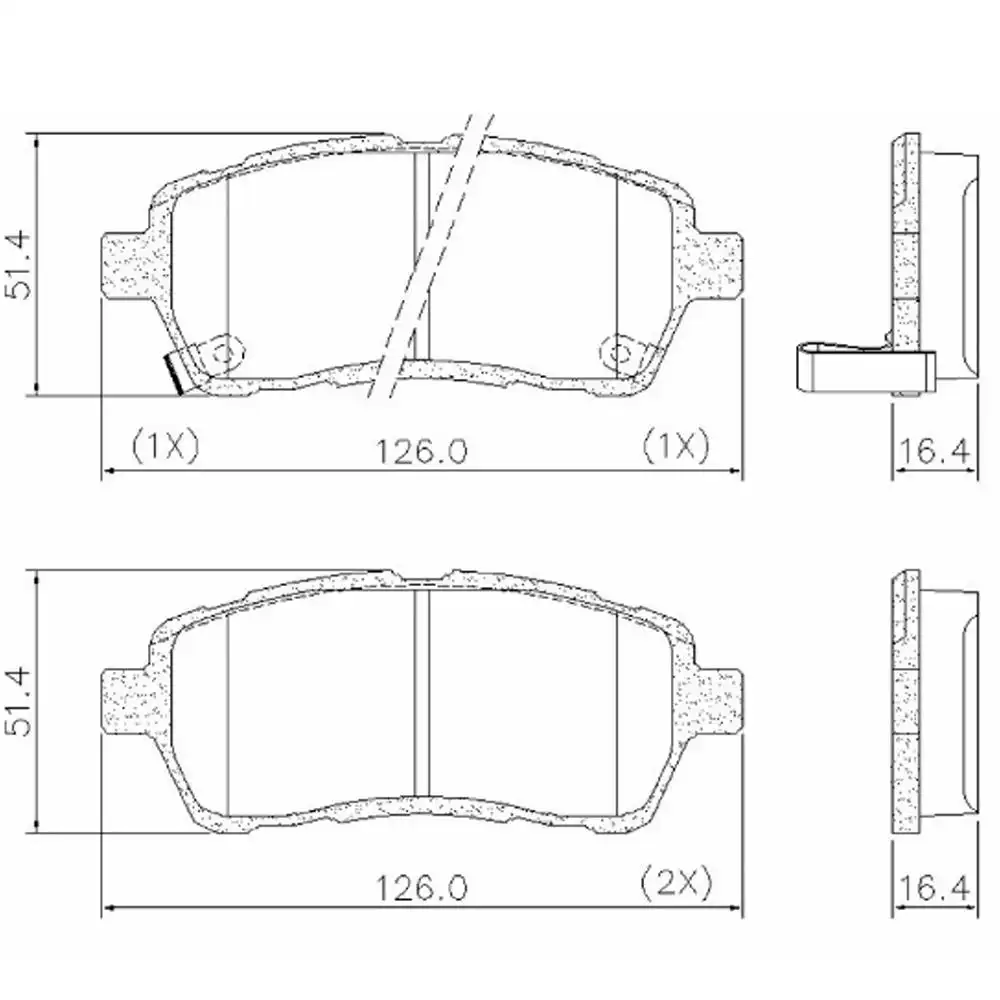 PASTILHA FREIO DIANTEIRA NEW FIESTA 2010/ SISTEMA LUCAS