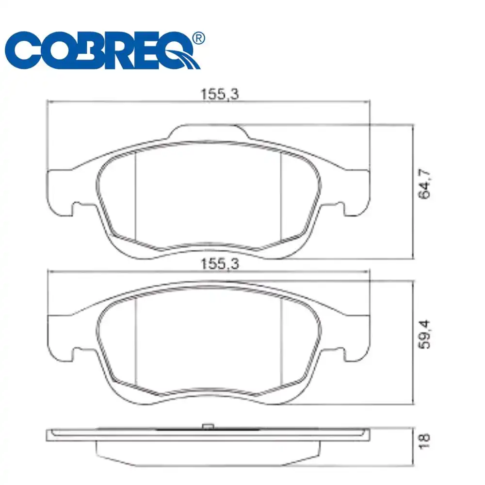 PASTILHA FREIO DIANTEIRA RENAULT DUSTER 2.0 16V 2012/ C/CER