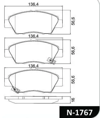 PASTILHA FREIO DIANTEIRA HONDA CITY 1.5 2015/
