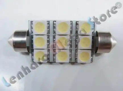 LAMPADA TORPEDO GRANDE (LED) QUADRADA 9 LEDS 42MM