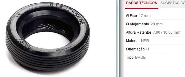 RETENTOR EIXO PILOTO CORCEL