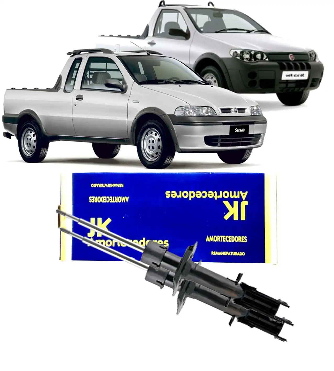 AMORTECEDOR DIANTEIRO FIAT STRADA 2001 A 2020 REMANUF JG