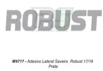 EMBLEMA ADESIVO SAVEIRO ROBUST 2017 A 2019 PRATA