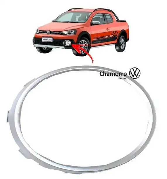 MOLDURA FAROLETE LAT DIR SAVEIRO CROSS G VI CINZA (ANEL)