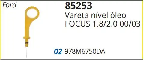 VARETA OLEO FOCUS 1.8 16V