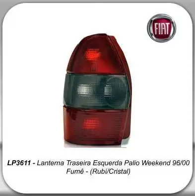 SINAL TRAS FIAT PALIO WEEKEND 1996 A 2000 DIR
