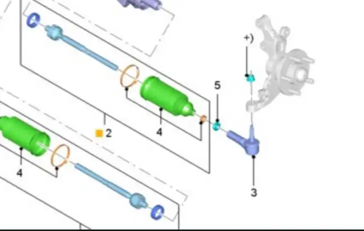 PONTEIRA DIRECAO MUSTANG 2017/ ESQ