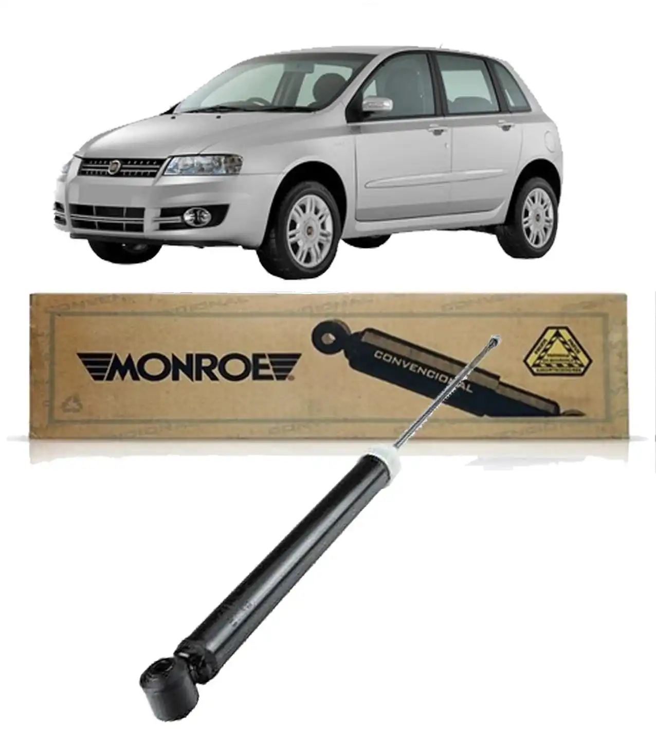 AMORTECEDOR TRASEIRO FIAT STILO 1.8 8V 16V 2002 A 2011