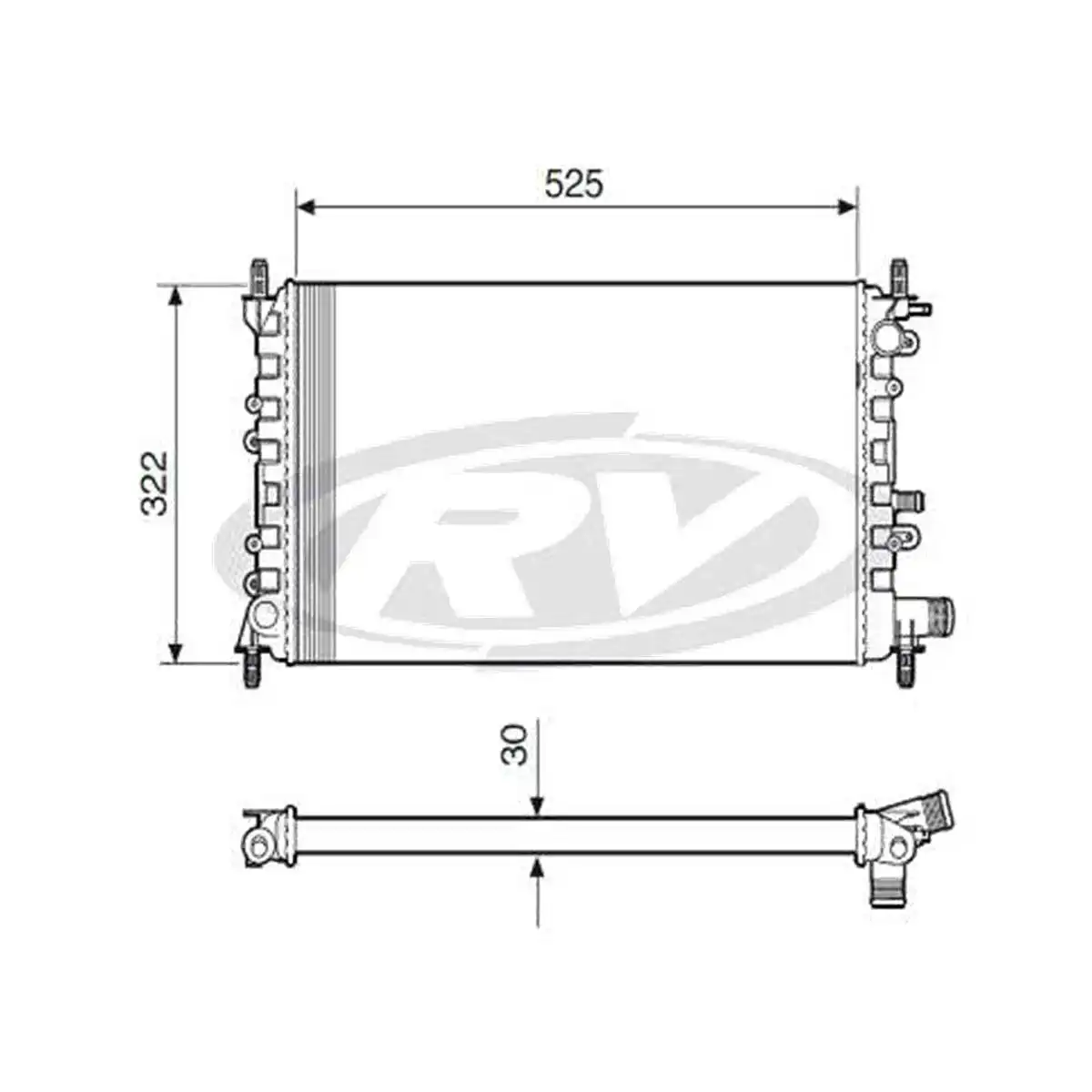 RADIADOR ESCORT 1.8 2.0 1993 A 1996 S/AR