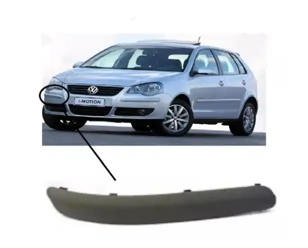 FRISO PARACHOQUE DIANT POLO 07/11 DIR P/PINTURA