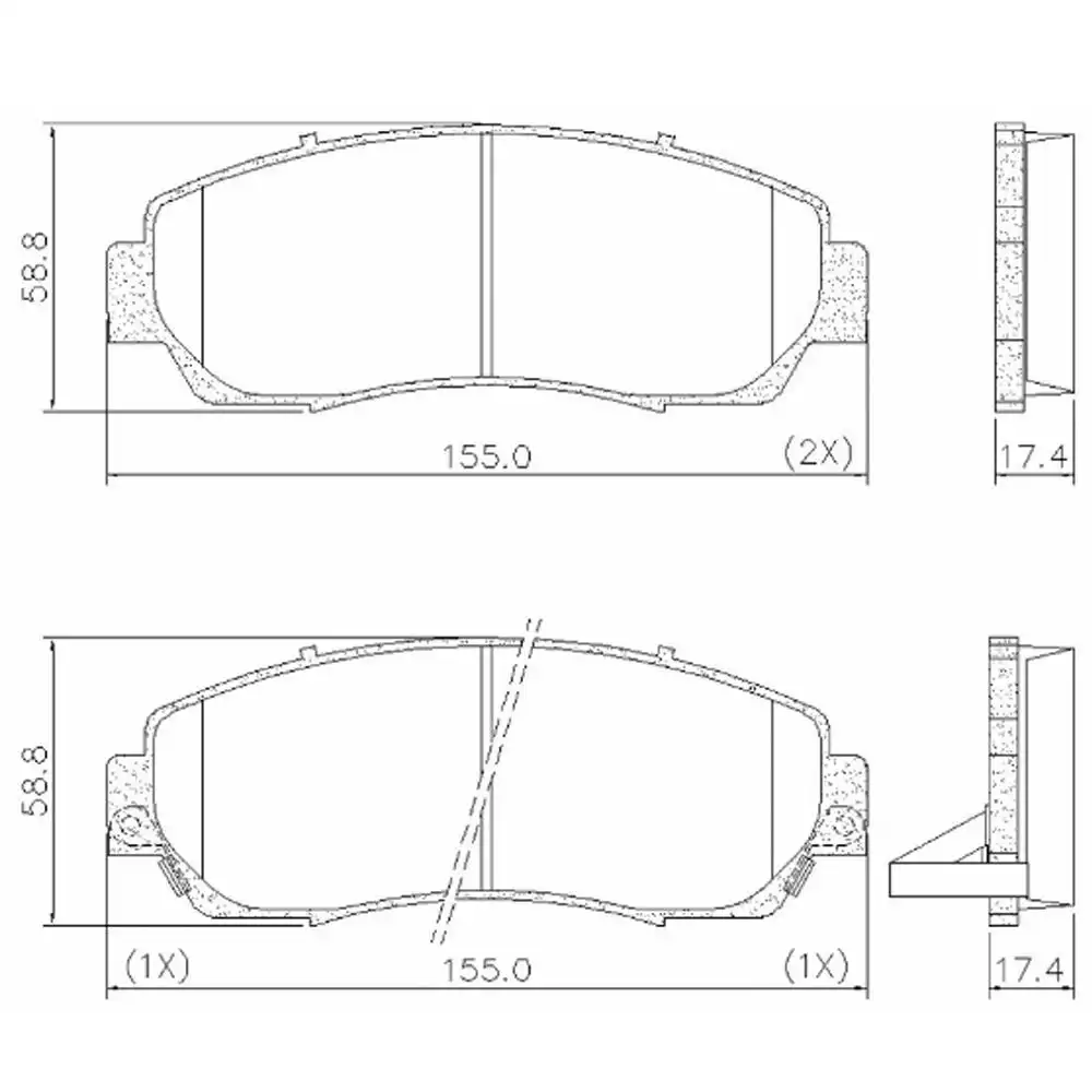 PASTILHA FREIO DIANTEIRA HONDA CR-V 2.0 2.4 2007/