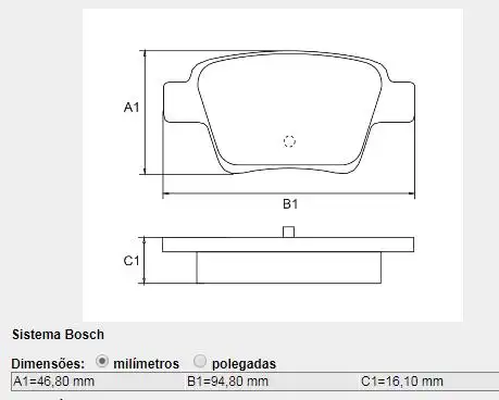 PASTILHA FREIO TRASEIRA PEUGEOT 307 2.0 16V 2004/