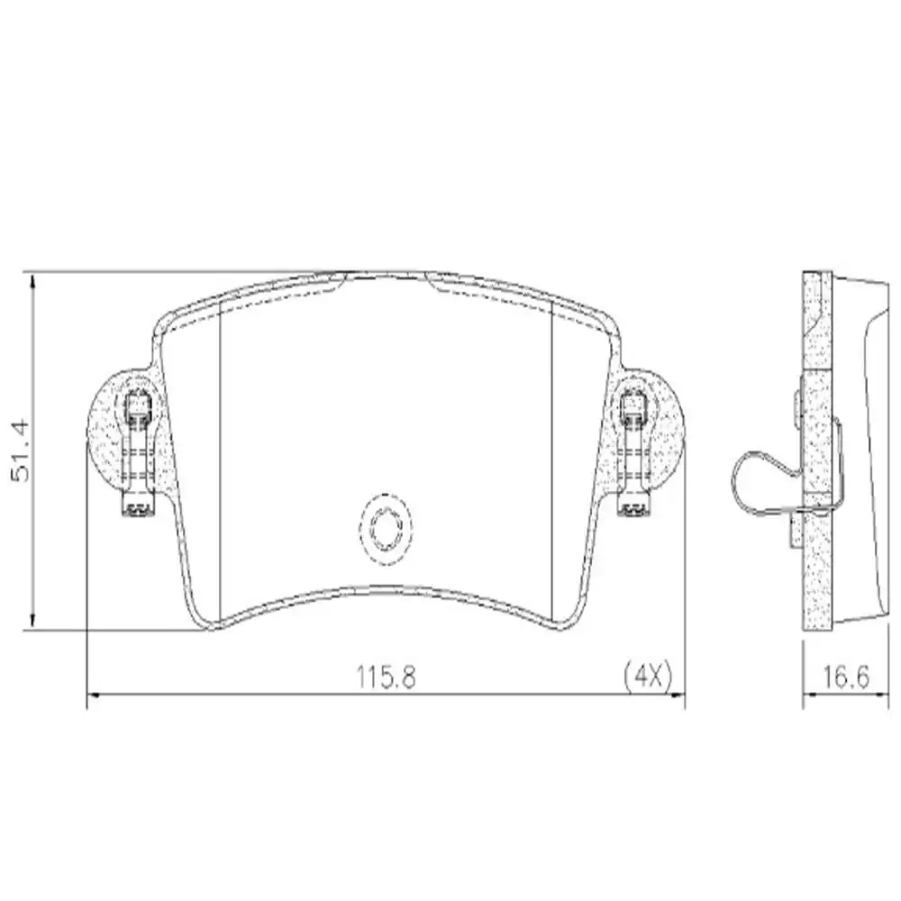 PASTILHA FREIO TRASEIRA RENAULT MASTER 2.5 2.8 2002/