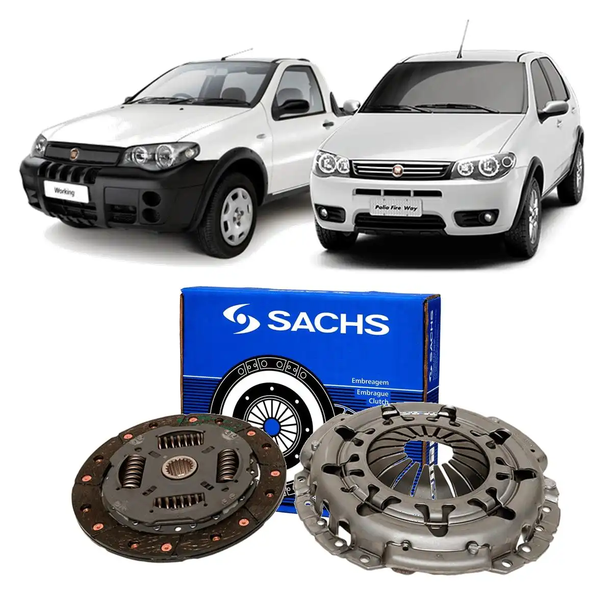 KIT EMBREAGEM FIAT PALIO 1.8 8V 2006/ SEM ATUADOR