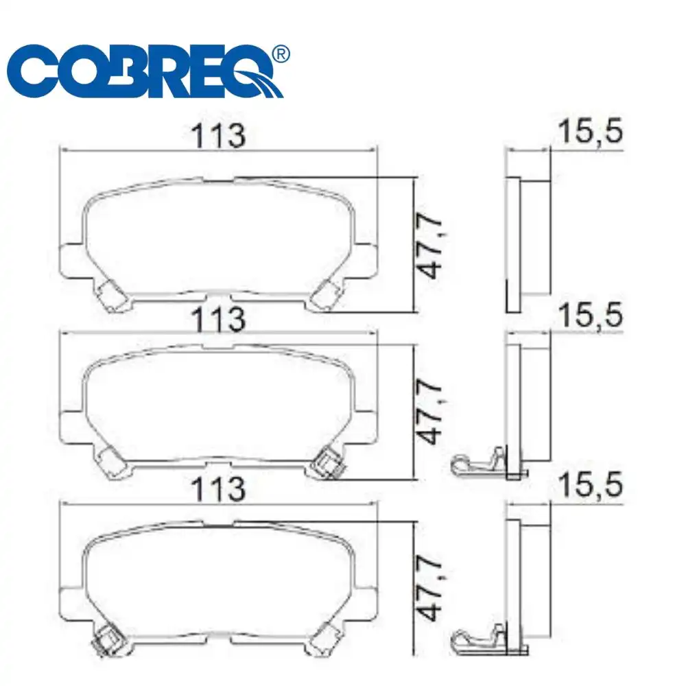 PASTILHA FREIO TRASEIRA TRAILBLAZER 2.8 16V 2012 ACIMA