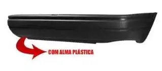 PARACHOQUE TRAS ESCORT 1987 A 1992 PRETO C/ALMA PLASTICA