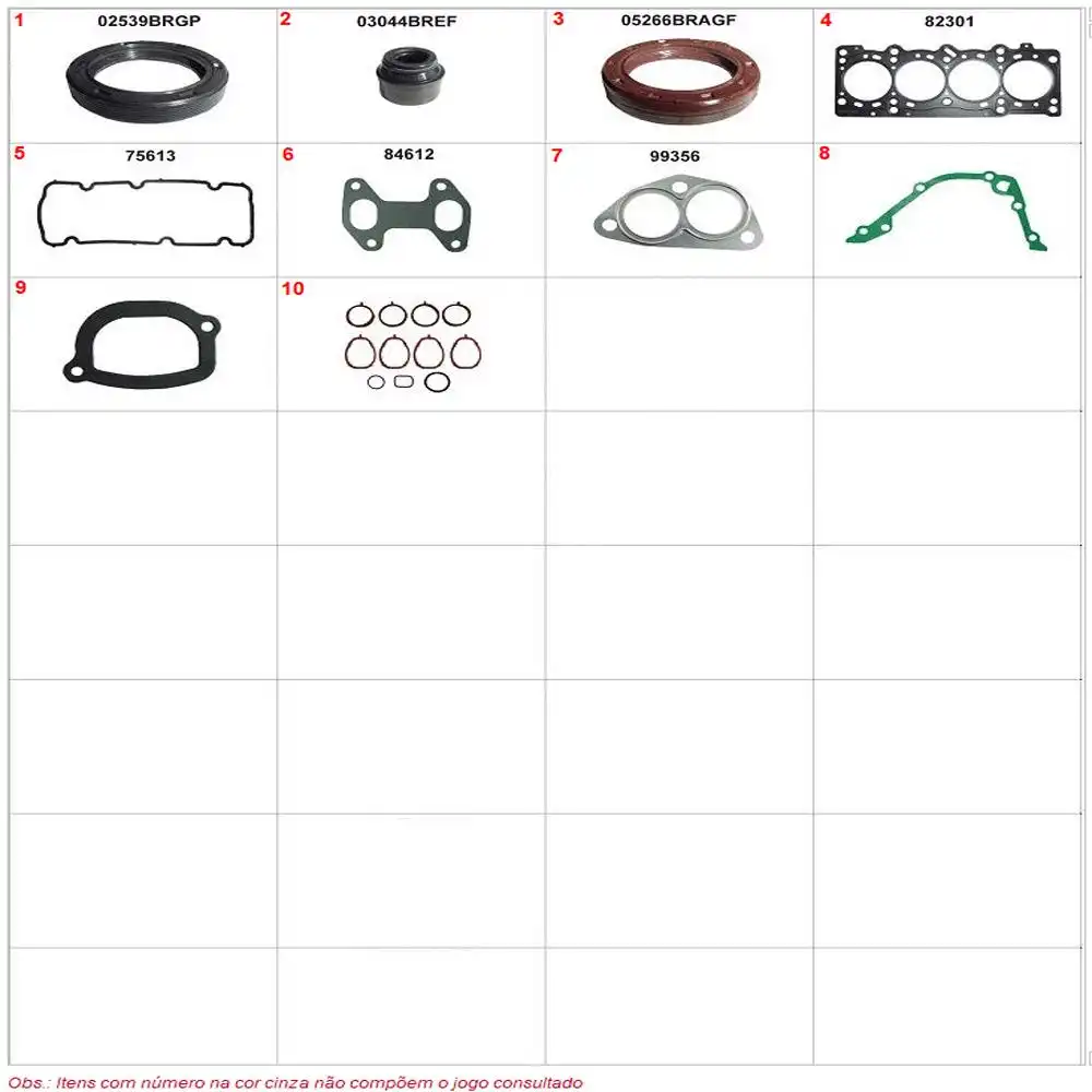JUNTA MOTOR FIAT UNO,PALIO 1.0 1.3 MT FIRE 8V 99/ C/ RETENTO