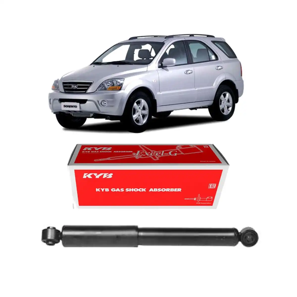 AMORTECEDOR TRASEIRO KIA SORENTO 2002 A 2009