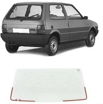 VIDRO VIGIA FIAT UNO MILLE 91/08 VERDE C/ANTIBACANTE