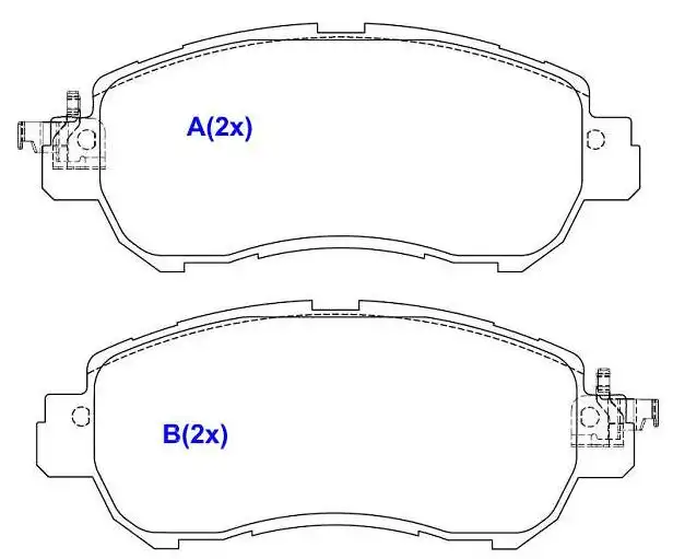 PASTILHA FREIO DIANTEIRA NISSAN KICKS 1.6 16V 2016/