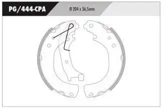 SAPATAS FREIO TRASEIRO CITROEN C3 1.5 8V 2014 A 2016