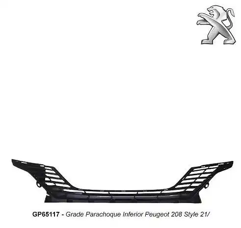 GRADE PARACH DIANT PEUGEOT 208 STYLE 2021 EM DIANTE INFERIOR